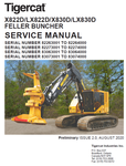 TIGERCAT X822D BUNCHER SERVICE MANUAL