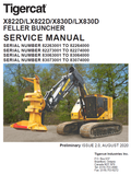 TIGERCAT X830D BUNCHER REPAIR MANUAL