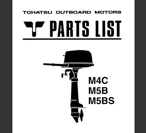 Discover the essential TOHATSU 2003 M4C, M5B, M5BS Outboard Parts Catalog Manual, now available in a convenient PDF format. This comprehensive manual is your go-to resource for identifying and sourcing parts for your outboard motor, ensuring optimal performance and longevity.