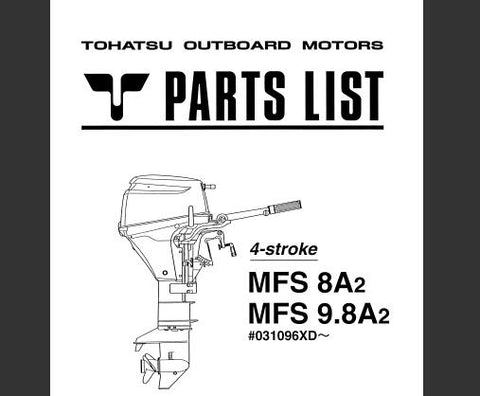 Discover the essential TOHATSU 2004 MFS 8A2 and MFS 9.8A2 Outboard Parts Catalog Manual, now available in a convenient PDF format. This comprehensive manual is your go-to resource for understanding the intricate details of your outboard motor, ensuring you have all the information you need at your fingertips.