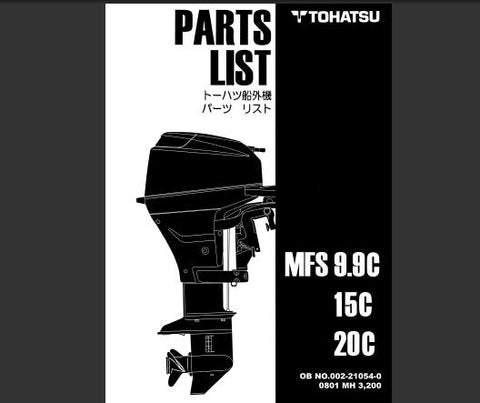 Discover the essential TOHATSU 2013 MFS 9.9C, MFS 15C, and MFS 20C Outboard Parts Catalog Manual, now available in a convenient PDF format. This comprehensive manual is your go-to resource for understanding the intricate details of your outboard motor, ensuring you have all the information you need at your fingertips.