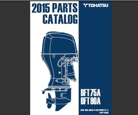 Discover the essential TOHATSU 2015 BFT 75A and BFT 90A Outboard Parts Catalog Manual, now available in a convenient PDF format. This comprehensive manual is your go-to resource for detailed parts information, ensuring you have everything you need to maintain and repair your outboard motor efficiently.