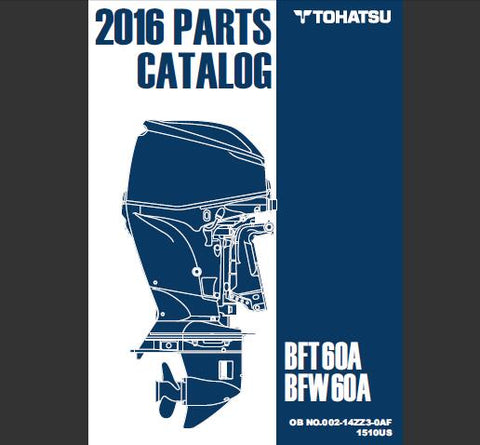 Discover the essential TOHATSU 2016 BFT 60A and BFW 60A Outboard Parts Catalog Manual, now available in a convenient PDF format. This comprehensive manual is your go-to resource for detailed parts information, ensuring you have everything you need to maintain and repair your outboard motor efficiently.
