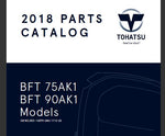 Discover the essential TOHATSU 2018 BFT 75AK1 and BFT 90AK1 Outboard Parts Catalog Manual, now available in a convenient PDF format. This comprehensive manual is your go-to resource for understanding the intricate components of your outboard motor, ensuring you have the right information at your fingertips for maintenance and repairs.