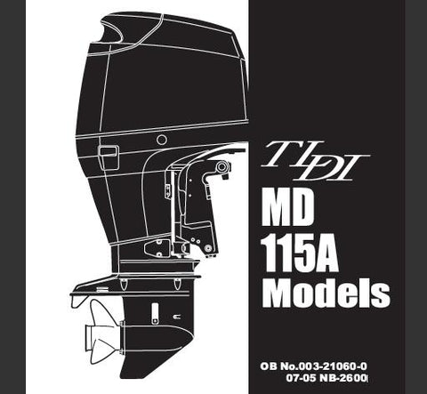 Unlock the full potential of your TOHATSU TLDI MD 115A outboard motor with our comprehensive Service Repair Manual, available in a convenient PDF format. This essential guide is designed to provide you with detailed instructions and insights, ensuring that you can perform maintenance and repairs with confidence.