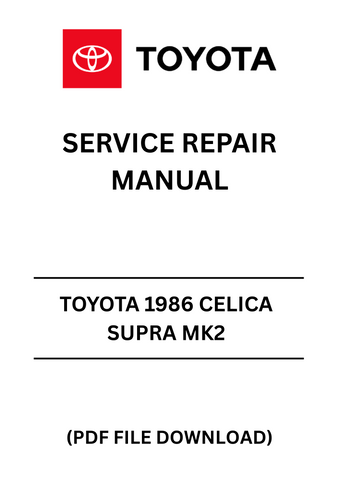 Revitalize your classic ride with the Toyota 1986 Celica Supra MK2 Service Repair Manual in PDF format. This comprehensive guide is designed specifically for enthusiasts and mechanics alike, providing detailed instructions and diagrams to help you tackle any repair or maintenance task with confidence.