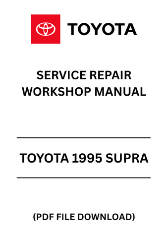 Unlock the full potential of your 1995 Toyota Supra with our comprehensive Service Repair Workshop Manual in PDF format. This essential guide is designed for both seasoned mechanics and DIY enthusiasts, providing detailed instructions and diagrams to help you tackle any repair or maintenance task with confidence.
