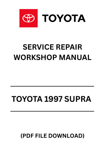 Unlock the full potential of your 1997 Toyota Supra with our comprehensive Service Repair Workshop Manual in PDF format. This essential guide is designed for both seasoned mechanics and DIY enthusiasts, providing detailed instructions and diagrams to help you tackle any repair or maintenance task with confidence.