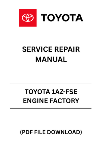 Unlock the full potential of your Toyota with the comprehensive 1AZ-FSE Engine Factory Service Repair Manual in PDF format. This essential guide is designed for both seasoned mechanics and DIY enthusiasts, providing detailed instructions and diagrams to ensure your engine runs smoothly and efficiently.