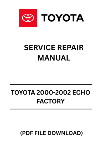 Unlock the full potential of your Toyota Echo with the comprehensive 2000-2002 Factory Service Repair Manual in PDF format. This essential guide provides detailed instructions and diagrams, ensuring you have everything you need to perform maintenance and repairs with confidence.