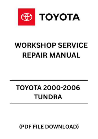 Unlock the full potential of your Toyota Tundra with our comprehensive Workshop Service Repair Manual, specifically designed for models from 2000 to 2006. This PDF file is an essential resource for both DIY enthusiasts and professional mechanics, providing detailed instructions and diagrams to tackle any repair or maintenance task with confidence.