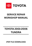 Unlock the full potential of your Toyota Tundra with the comprehensive 2001-2006 Service Repair Workshop Manual. This PDF file is your ultimate guide to understanding every aspect of your vehicle, from routine maintenance to complex repairs. With detailed diagrams and step-by-step instructions, you can tackle any project with confidence.