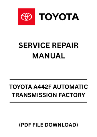 Unlock the full potential of your Toyota with the A442F Automatic Transmission Factory Service Repair Manual. This comprehensive PDF file is your go-to resource for understanding the intricacies of your vehicle's transmission system. Whether you're a seasoned mechanic or a DIY enthusiast, this manual provides detailed instructions and diagrams to guide you through repairs and maintenance.