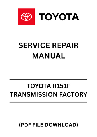 Unlock the full potential of your Toyota with the R151F Transmission Factory Service Repair Manual in PDF format. This comprehensive guide is designed for both seasoned mechanics and DIY enthusiasts, providing detailed instructions and diagrams to ensure your transmission repairs are executed with precision and confidence.