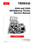 Terex 3340, 3345 Off Highway Truck Workshop Service Repair Manual Instant Download