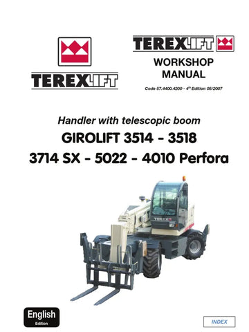 Terex Girolift 5022 Perfora Handler Workshop Service Repair Manual Instant Download