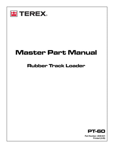 Terex PT-60 Rubber Track Loader Parts Catalog Manual Instant Download