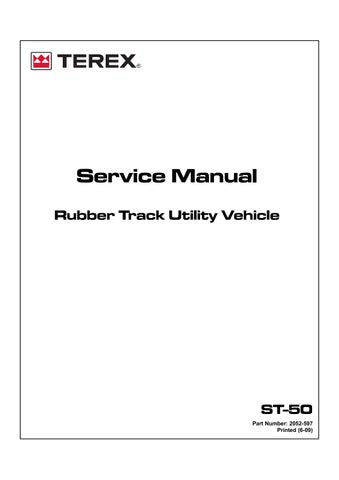 Terex ST-50 Track Utility Vehicle Workshop Service Repair Manual Instant Download