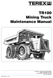 Terex TR100 Tier2 Mining Truck Service Repair Manual Instant Download