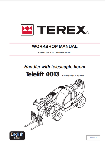 Terex Telelift 4013 Telescopic Handler Service Repair Manual