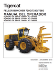 TIGERCAT 726G FELLER BUNCHER OPERATOR/USER MANUAL - SPANISH (7265001-7266700, 7266001-7266500) - PDF FILE DOWNLOAD