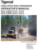 TIGERCAT 1085C FORWARDER USER MANUAL