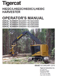 TIGERCAT H830C HARVESTER USER MANUAL