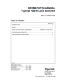 TIGERCAT 726B FELLER BUNCHER OPERATOR/USER MANUAL (7261001-7261999) - PDF FILE DOWNLOAD