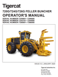 TIGERCAT 726G FELLER BUNCHER OPERATOR/USER MANUAL (7265001-7266700, 7265001-7266000) - PDF FILE DOWNLOAD