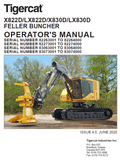 TIGERCAT X822D FELLER BUNCHER USER MANUAL