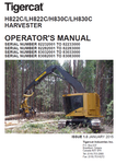 TIGERCAT LH822C HARVESTER USER MANUAL