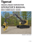 TIGERCAT LH822D HARVESTER USER MANUAL