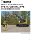 TIGERCAT LH822D HARVESTER USER MANUAL