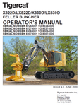 TIGERCAT LX830D FELLER BUNCHER USER MANUAL