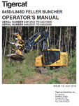 TIGERCAT L845D FELLER BUNCHER USER MANUAL