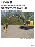 TIGERCAT H845E HARVESTER USER MANUAL