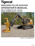 TIGERCAT 855E FELLER BUNCHER MANUAL