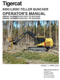 TIGERCAT L855C FELLER BUNCHER USER MANUAL