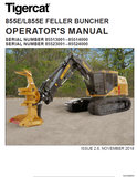 TIGERCAT L855E FELLER BUNCHER USER MANUAL