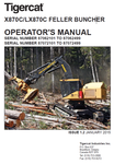 TIGERCAT X870C FELLER BUNCHER USER MANUAL