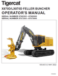 TIGERCAT LX870D FELLER BUNCHER USER MANUAL