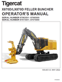 TIGERCAT X870D FELLER BUNCHER USER MANUAL