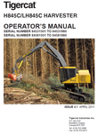 TIGERCAT H845C HARVESTER USER MANUAL