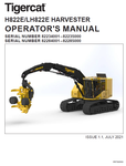 TIGERCAT H822E HARVESTER USER MANUAL