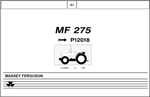 Massey Ferguson MF 275 Tractor Parts Catalogue Manual P12018 - PDF File Download