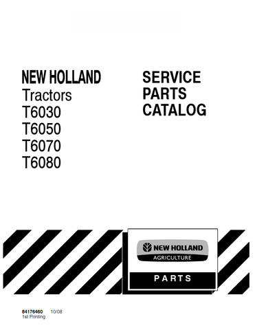 New Holland T6030, T6050, T6070, T6080 Tractor Service Repair Manual 84176460