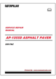 CATERPILLAR AP-1055D ASPHALT PAVER SERVICE REPAIR MANUAL FAC - PDF FILE DOWNLOAD