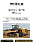 CATERPILLAR 75C CHALLENGER CRAWLER TRACTOR SERVICE REPAIR MANUAL 4KK