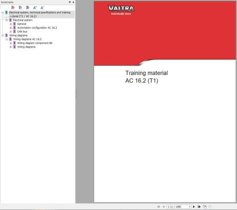 Enhance your understanding of the VALTRA Autocontrol System AC 16.2 with our comprehensive training material manual, available in a convenient PDF format. This essential resource is designed for operators and technicians looking to master the functionalities and features of the system, ensuring optimal performance and efficiency in your agricultural operations.