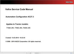 Unlock the full potential of your Valtra machinery with the Valtra Automation Configuration AC27.3 Service Code Manual. This comprehensive PDF file serves as an essential resource for operators and technicians, providing detailed insights into the automation configuration process. With clear instructions and expert guidance, you can ensure optimal performance and efficiency for your equipment.